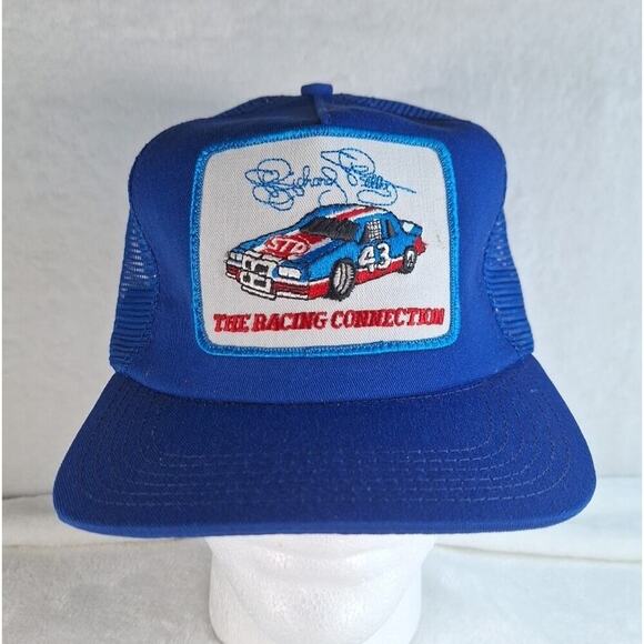 Vintage Richard Petty Big Patch Made In USA Dead Stock STP Nascar Blue - Picture 1 of 8